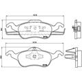 Bremsbelagsatz, Scheibenbremse - BREMBO - Vorderachse