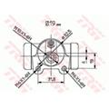 Radbremszylinder - TRW - Hinterachse