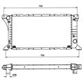 Kühler, Motorkühlung - NRF