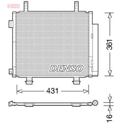 Kondensator/Klimakühler - ORIGINAL DENSO - NISSAN