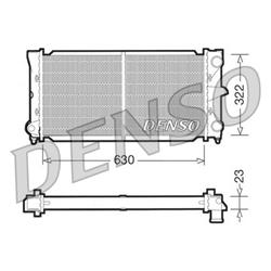 Kühler - ORIGINAL - DENSO - VW