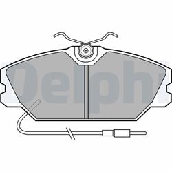 Sensor, ABS - DELPHI - Vorderachse - Links