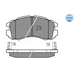 Bremsbelagsatz, Scheibenbremse - Original MEYLE
