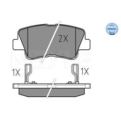 Bremsbelagsatz, Scheibenbremse - Original MEYLE