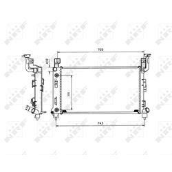 Kühler, Motorkühlung - NRF