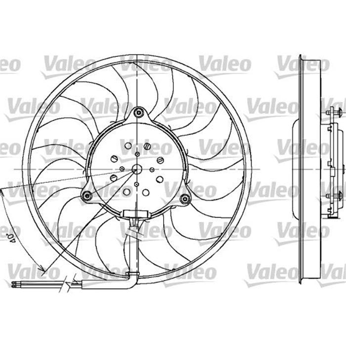 Lüfter, Motorkühlung - VALEO