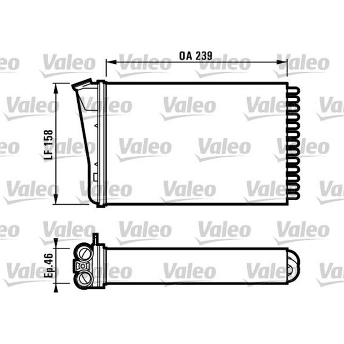 Wärmetauscher, Innenraumheizung - VALEO