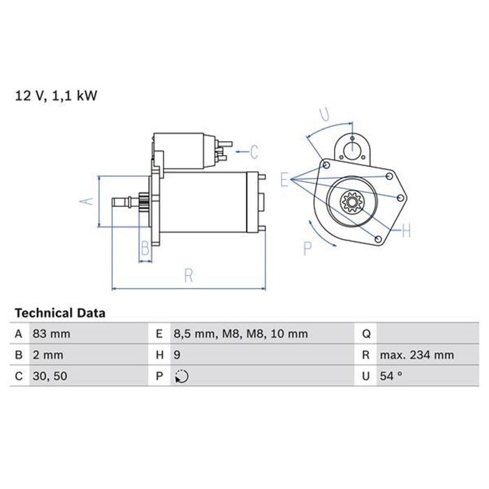 Starter - ORIGINAL BOSCH