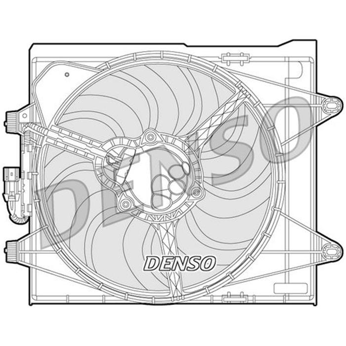 Kühlerlüfter - ORIGINAL DENSO - FIAT