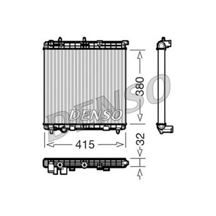 Kühler - ORIGINAL - DENSO - CITROËN