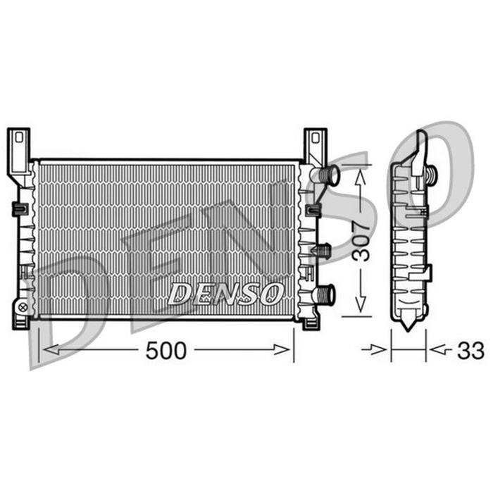 Kühler - ORIGINAL - DENSO - FORD