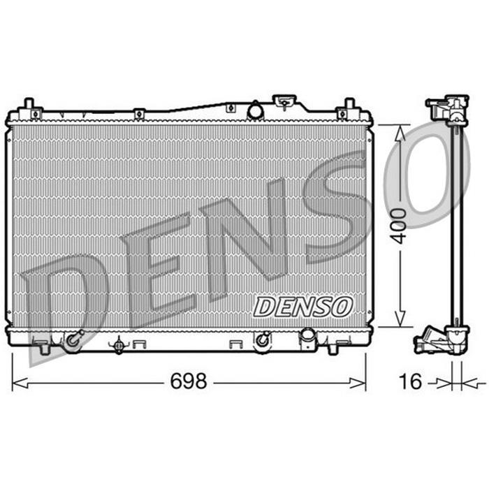 Kühler - ORIGINAL - DENSO - HONDA