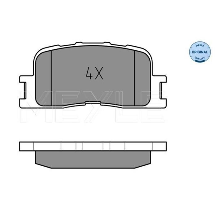 Bremsbelagsatz, Scheibenbremse - Original MEYLE