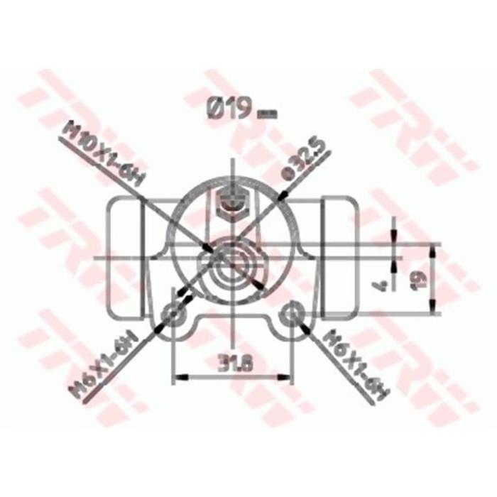 Radbremszylinder - TRW - Hinterachse