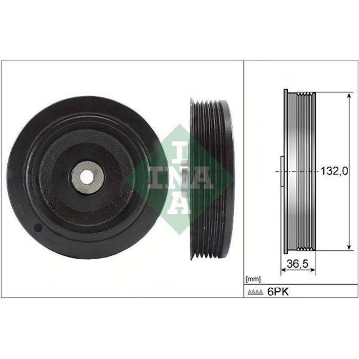 Riemenscheibe, Kurbelwelle - INA