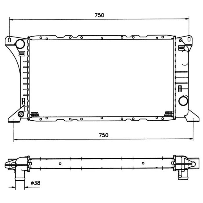 Kühler, Motorkühlung - NRF