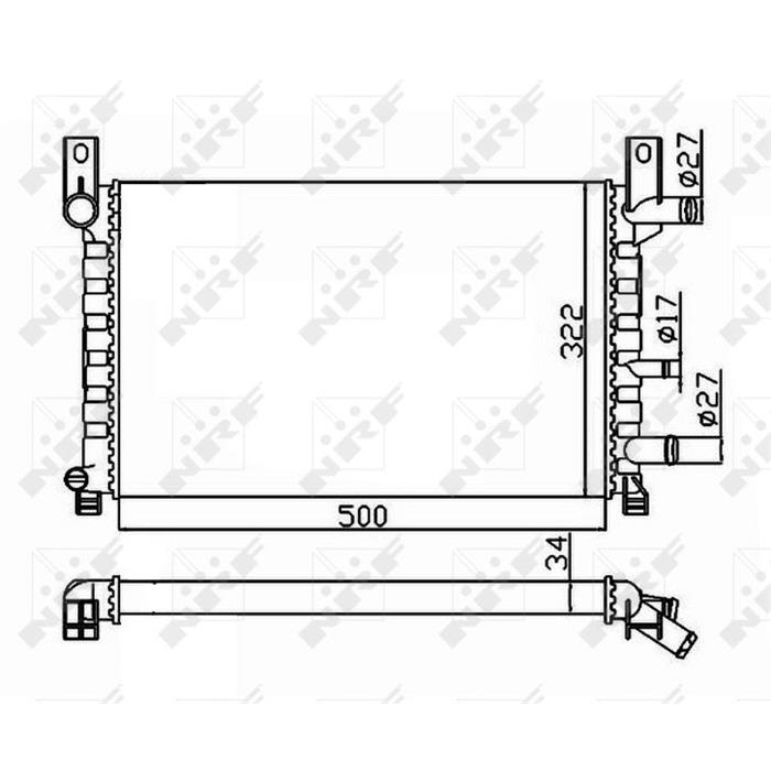 Kühler, Motorkühlung - NRF