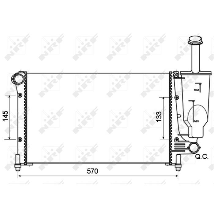 Kühler, Motorkühlung - NRF