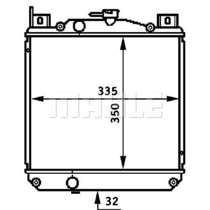 Kühler, Motorkühlung - MAHLE ORIGINAL