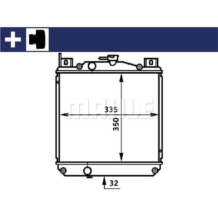 Kühler, Motorkühlung - MAHLE ORIGINAL