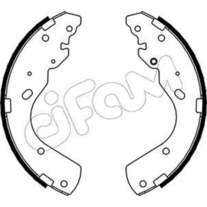 Bremsbackensatz - CIFAM - Hinterachse