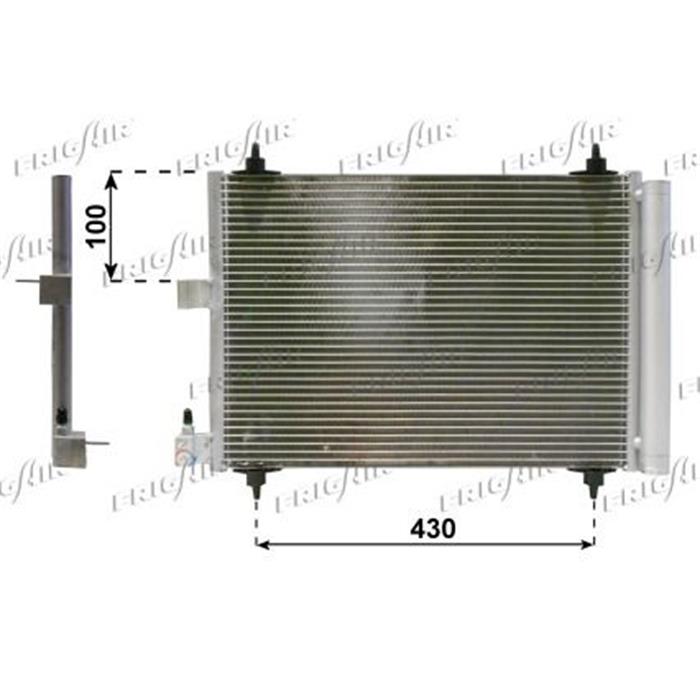 Kondensator/Klimakühler inkl. Filtertrockner - PKW - Citroen, Peugeot
