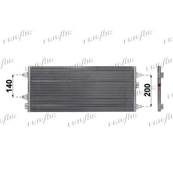 Kondensator/Klimakühler - PKW - Fiat